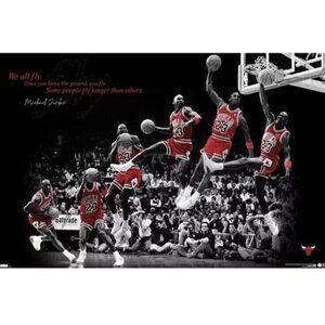 Michael Jordan Fly Upper Deck Costacos Sports Posters By Trends RP21927 New Seal